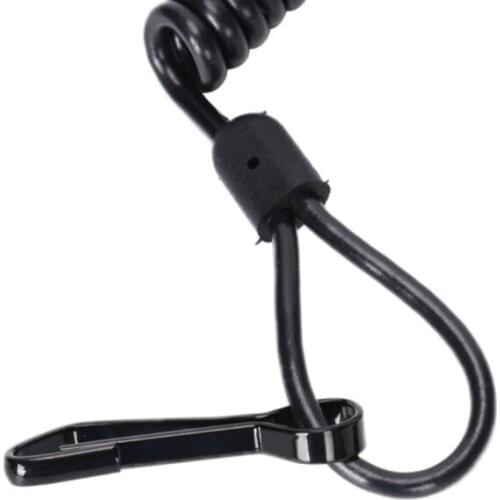 Outdoor Tactic Spring Lanyard Elastic Retractable Anti-lost Waist Hanging Retention Rope Police Rifle Sling 03KA