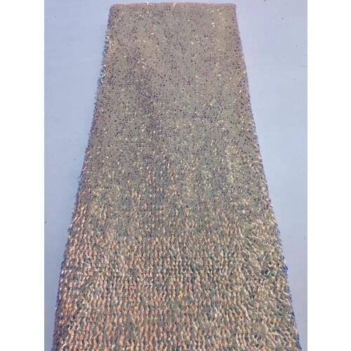 High grade embroidered French net Lace Fabric SYJ-10614 unique Nigerian French Mesh Lace Material