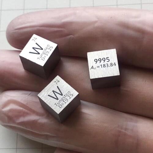 High Purity 99.95 Pure Tungsten W Carved Element Periodic Table 10mm Cube