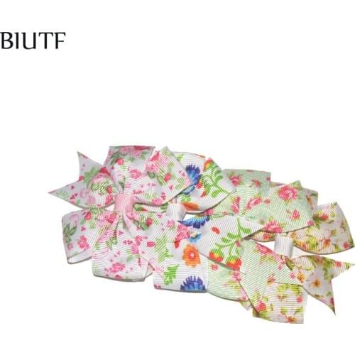 100pcs/lot Girl Sweet Grosgrain Hair Ribbon Bows Bowknot Halloween/Christmas Style Fashion Hair Accessories High Quality HDJ113