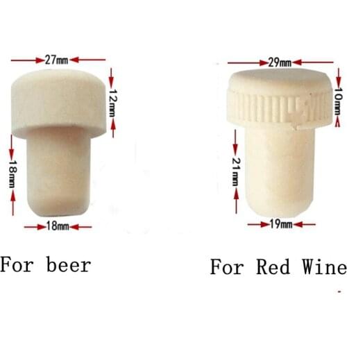 1000pcs/lot High polymer T shape Wine Stopper Plug Cork Bottle Stopper Red Wine Bottle Plug Bar Tool Sealing Cap Corks For Beer