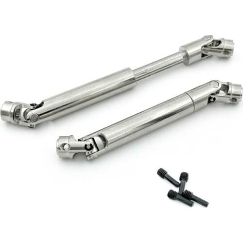 2Pcs Metal Universal Drive Shaft for Redcat GEN8 1/10 RC Crawler Car Upgrade Parts Accessories