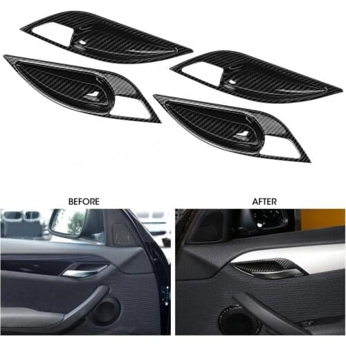 4pcs Car Interior Door Handle Cover Trim ABS Fits for BMW X1 E84 2011 2012 2013 2014 2015 car accessories