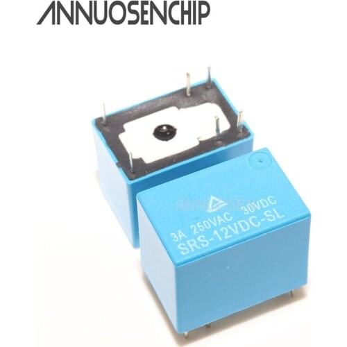 5pcs/Lot SONGLE Power Relay SRS-05VDC-SL , SRS-12VDC-SL , SRS-24VDC-SL 6Pin 5V 12V 24V 4100F