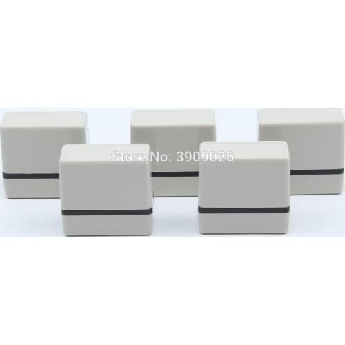 Free Shipping Blank 5Pcs Rectangle 52x20 52x15MM Holder Stamp Shell + 7MM Rubber Pad for Photosensitive Portrait Flash Stamping