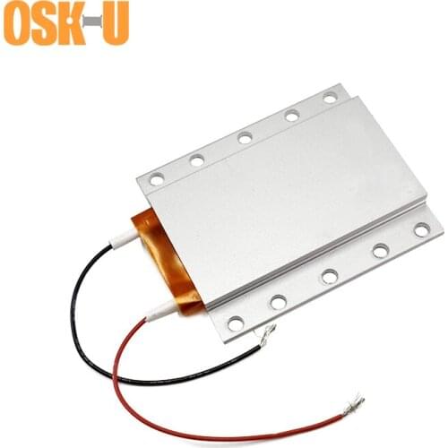 73x63x7mm PTC Heater Element 220V 70/100/120C Thermostatic PTC Heater Plate Aluminium Cover Heating Element for Instrumentation