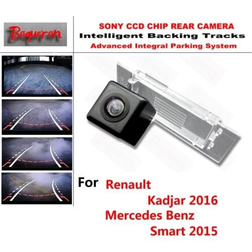 For Renault Kadjar 16 for Mercedes Benz Smart CCD Car Backup Parking Camera Intelligent Tracks Dynamic Guidance Rear View Camera