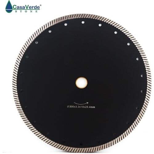 Free shipping DC-CRTB10 12 inch circular diamond saw blade 300mm turbo cutting disc for granite