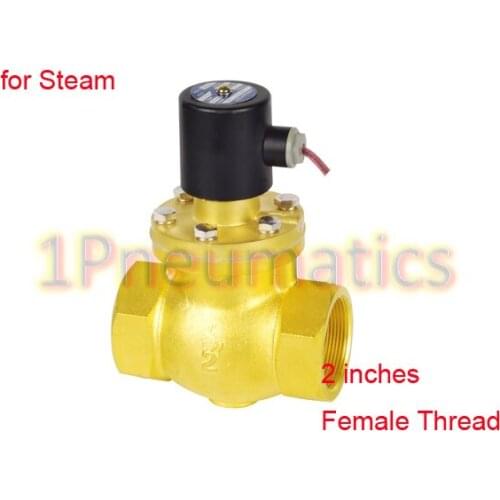 Free Shipping 2'' Thread ZCZ series Pilot Piston type Solenoid Valve Guide Valve ZGZ-50 AC220V