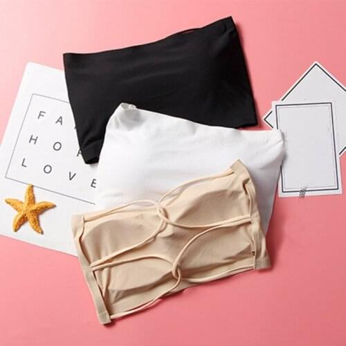 Seamless Bottoming Wrapped Chest Solid Color Breathable Tube Top