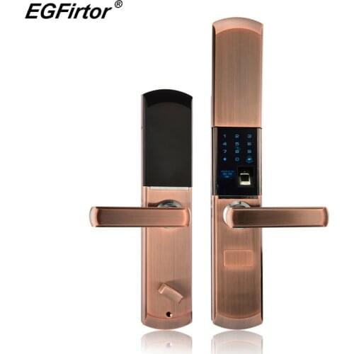 Digital Semicondu Fingerprint Smart Lock Biometric Fingerprint Electronic Door Lock Automatic For Home With Password Card Unlock