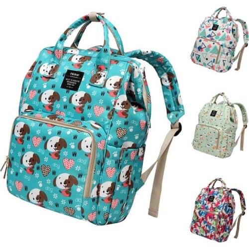 Travel bag Cartoon style Backpack dog cat Casual Bag Diaper bag Thermos bag Portable Mummy bag Nursing bag Bebe accessories