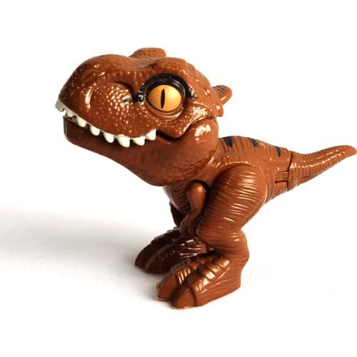 Creative Finger Dinosaur Model Fidget Dinosaur Toy Tricky Jurassic Tyrannosaurus Interactive Biting Hand Dinosaur Kids Xmas Gift