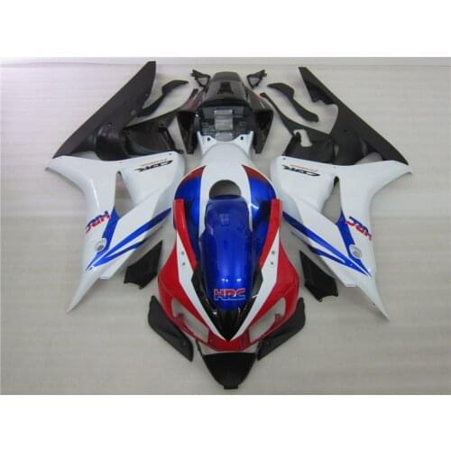 Injection molding plastic fairing kit for Honda CBR1000RR 06 07 white red blue black fairings set CBR1000RR 2006 2007 FC07