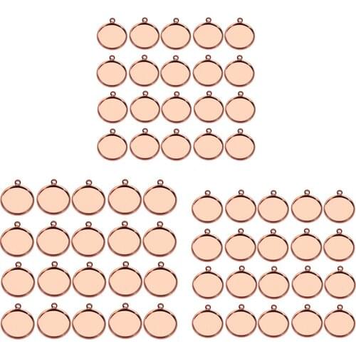 20 Pcs 12/10/14mm Round Cabochon Settings Jewelry Blank Charms DIY Jewelry
