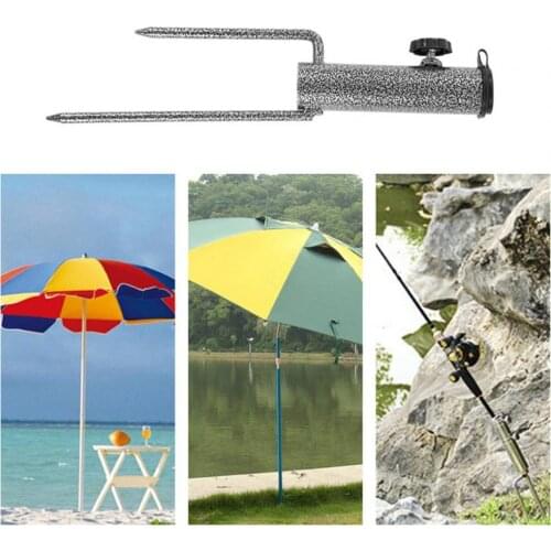 Umbrella Stand Rust-proof Metal Ground Grass Auger Holder Stand for Outdoor Garden Beach Umbrella Stand Sunshade bracket