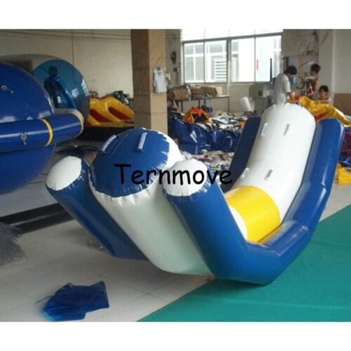 Inflatable Teetertotter for kids adult Water Game for water sports pvc air water totter single line double lines seesaw rocker