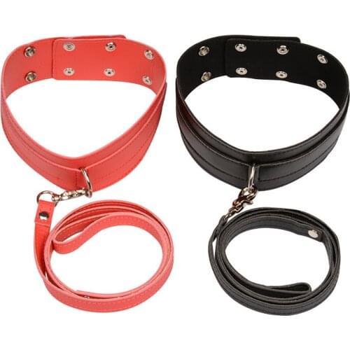 New Fetish Leather Necklace Bondage With Belt,BDSM Collar Sexy Slave Bondage Sex Products For Couples Adult Games Sexy Toys O3