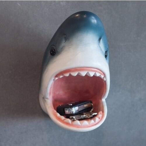 Entrance Storage Organizer Home Living Room Creative Wall Hanging Decor Key Storage Rack Simulation Animal Ornaments Organizer