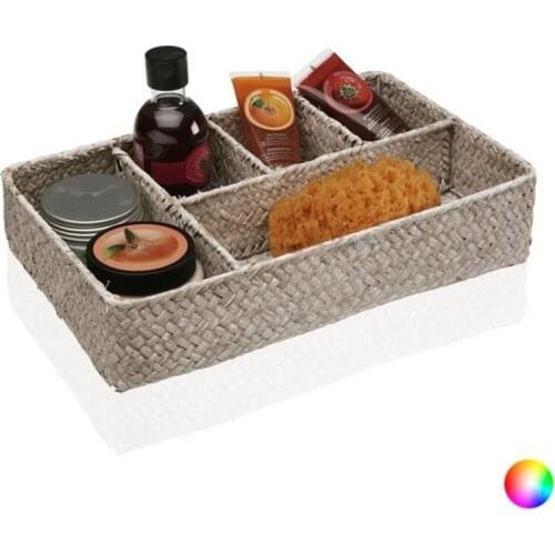 Multi-Purpose Organiser rattan Marine algae (22 x 7 x 35 cm)