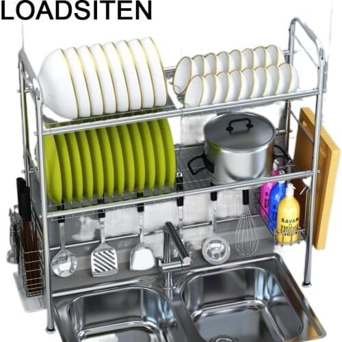 Organizadores De Nevera Organizador Escurreplatos Fridge Stainless Steel Cozinha Rack Cuisine Cocina Mutfak Kitchen Organizer