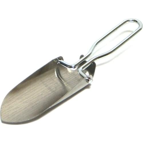 Outdoor mini folding shovel camping equipment portable stainless steel multifunctional horticultural pocket staff survival tool