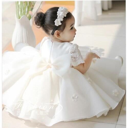 First 1st Birthday Party Baptism Baby Girls Dress Lace Princess Kid Girls Dresses For Party And Wedding Baby Christening Gowns