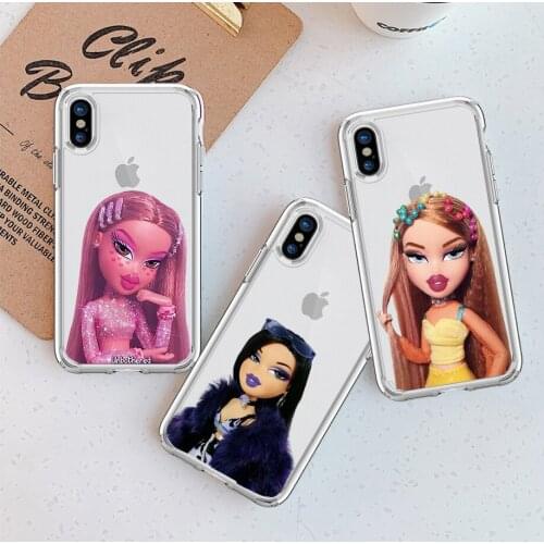 Doll Bratz transparent Silicone Phone Case For iPhone 11 12 Pro XS MAX XR X 7 8 6Plus SE 2020 Candy Soft Silicone case