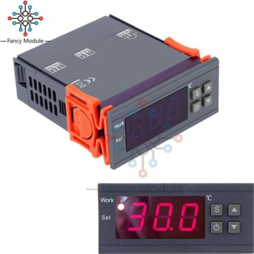Digital Temperature Controller MH1210W 90-250V 10A 220V Thermostat Regulator with Sensor -50~110C Heating Cooling Control