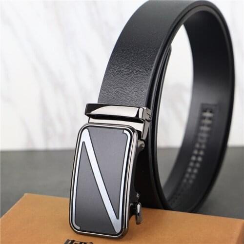 Belt Mens Leather Dress Business Automatic Buckle Fashion Wild Young People Cowskin Belt Designer Belts Men High Quality Solid