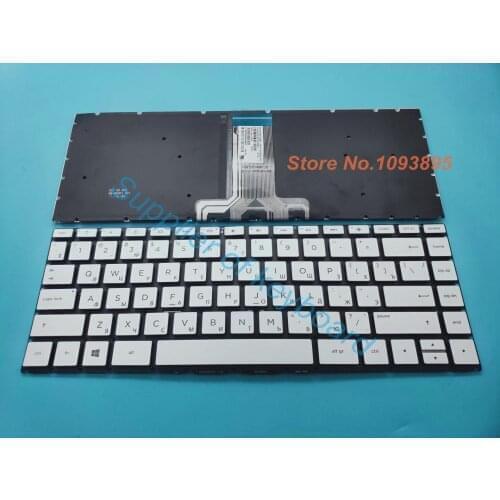 NEW Russian Keyboard For HP 14-ba023ur 14-ba025ur 14-ba031ur Laptop Russian Keyboard Silver Backlit