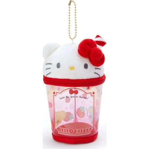 Sanrio Hello Kitty coin bag pendant Cute Plush Doll Storage Bag Pendant Melody Cylinder Coin Purse Gift Bag Pendant