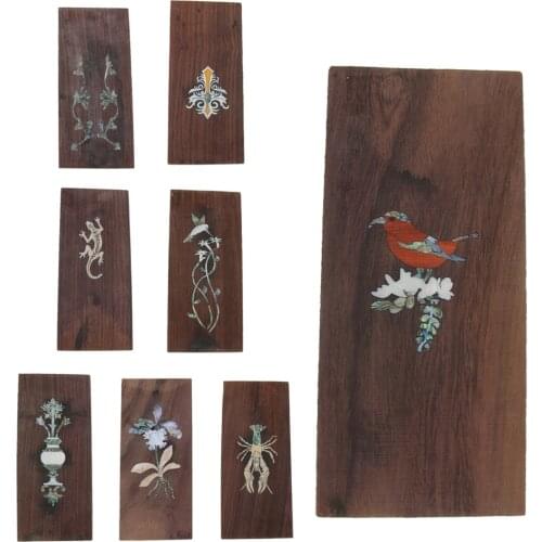 Rosewood Guitar Veneer Headplate Headstock Sheet with Decal for Luthier DIY