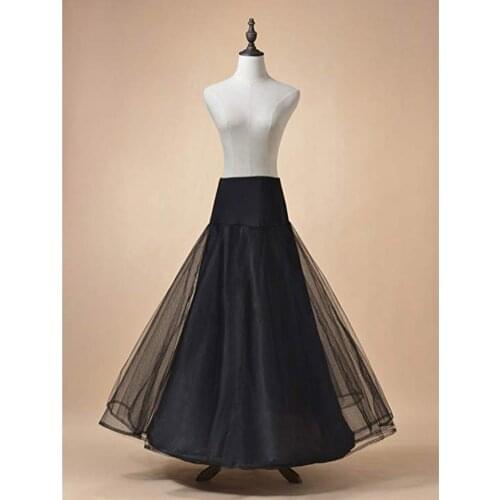 Bridal Slips Wedding Underskirt White Underdress Falda Brautpetticoat Long Crinoline Sottoveste A Line Petticoat Layer