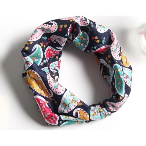 Furling Girl 1PC Fashion Women Yoga Headband Paisley Printed Casual Lady Hair Band Headwear for Sports Washing Face Hair Tie