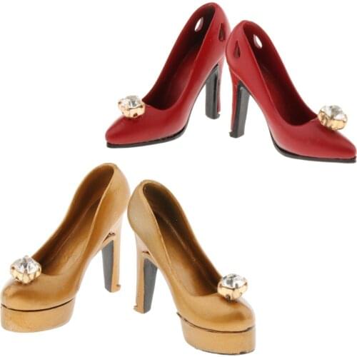 Elegant 1:6 Scale Female High Heels Platform Fit for PH/HT Toy 12'' Female Action Figure Doll Body Accessory