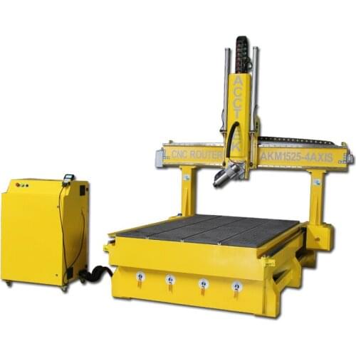 3d sculpture 4 axis cnc stone carving machine , cnc wood carving machine , 4 axis cnc milling machine factory price