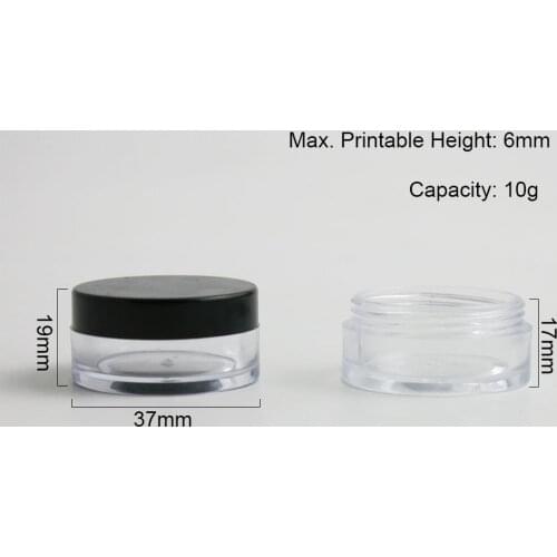 50 x Empty Portable 10g 20g 30g Make Up Tools Containers Pot Plastic Cosmetic Jar Empty Loose Powder jars With Sifter