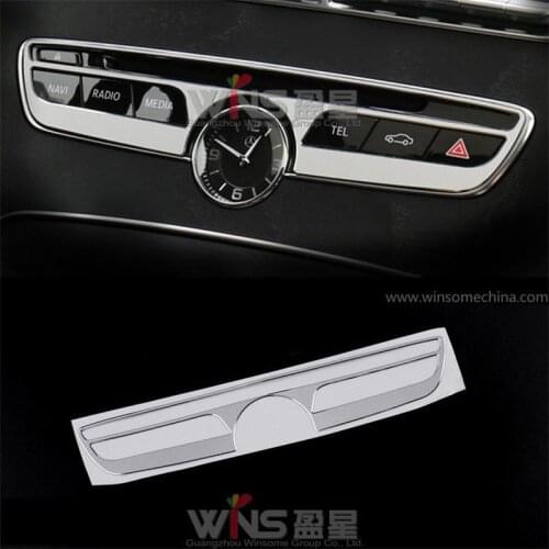 Accessories For Mercedes Benz C Class 2015 Central Control Panel Decorative Trim Cover Interior Mouldings Car Styling