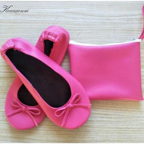 Free shipping! PU Upper Material fushia after party slippers with wallet bag