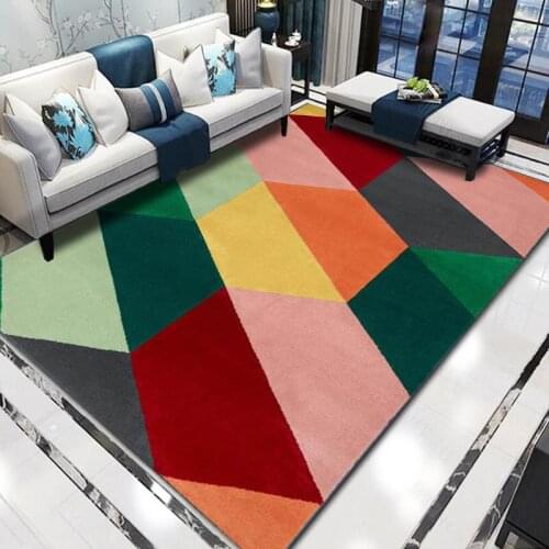 Nordic Geometric 3D Printed Big Carpets For Living Room Bedroom decor Area Rug Anti-slip kitchen Mat 300*400CM Home Large Carpet