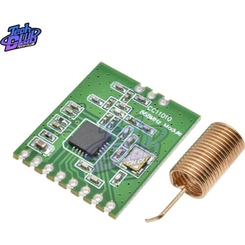 CC1101 Wireless Module Long Distance Transmission Antenna 868MHZ M115 for FSK GFSK ASK OOK MSK 64-byte SPI Interface Low Power