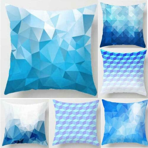 Pillow Home Cushion Triangle Geometric Pattern Sofa For Cover Case Accessories