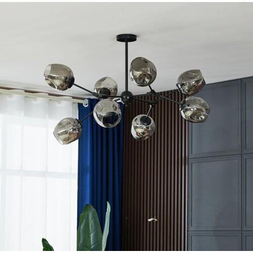 Black Gold New Modern LED Chandeliers Lights For Living Dining Room Bedroom Corridor Aisle Lamps Lighting Iron Aluminum Fixture