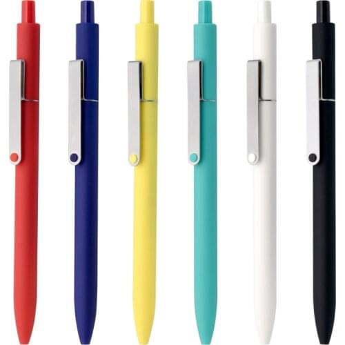 Kaco MIDOT Sign Pen 0.5MM Black Ink Colorful Gel pens Metal Clip Neutral Pens for School Office Supplies