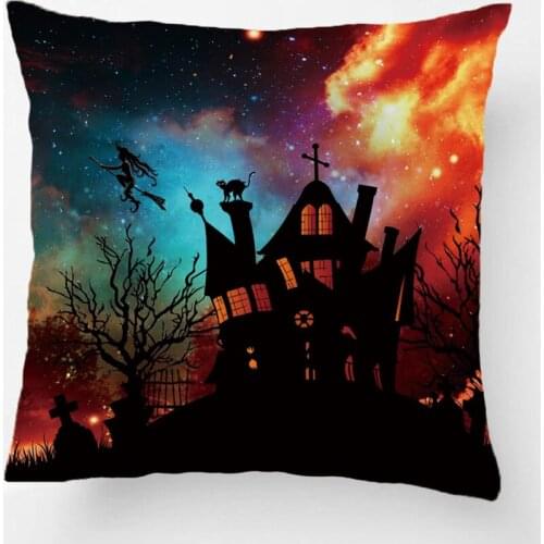 Happy Halloween Days Throw Pillow Case Witch Design Decorative Cushion Cover Pillowcase Home Decor By Lvsure
