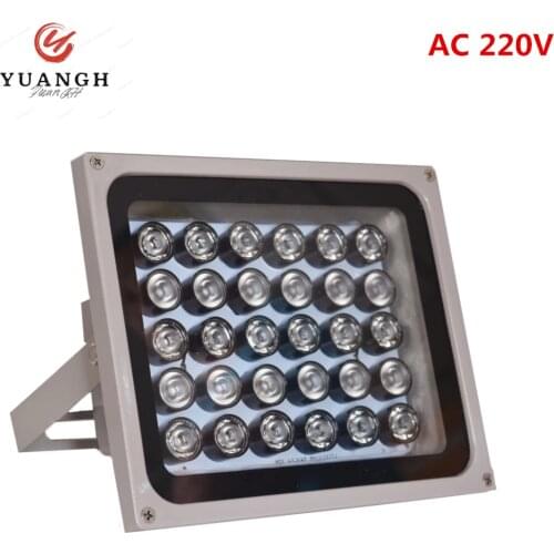 CCTV IR LEDS AC 220V 30Pcs Array Illuminator Infrared Lamp Waterproof Metal Night Vision CCTV Fill Light For Security Camera