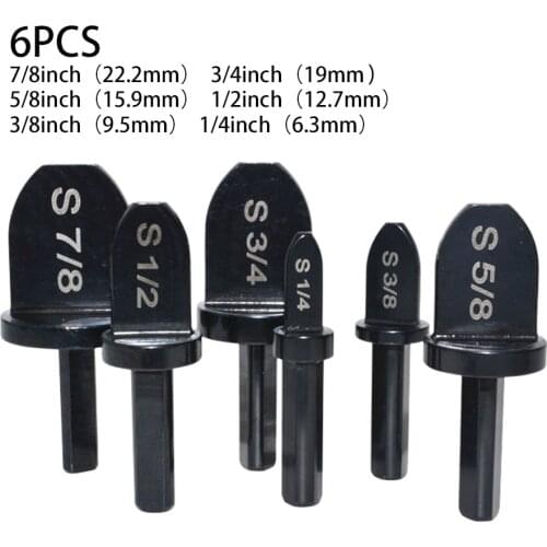Soft Copper Pipe Swaging Tool Screwdriver Drill Bit Aluminum Tube Expander Accessory 1/4” 3/8” 1/2” 5/8" 3/4" 7/8" For Home