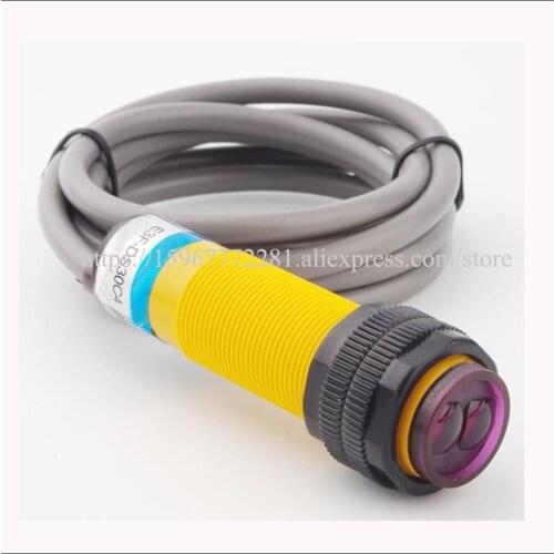 Column photoelectric switch series sensor E3F-DS10 DC diffuse type NPN PNP M18 *1 connection delay 1.5ms infrared light 660nm