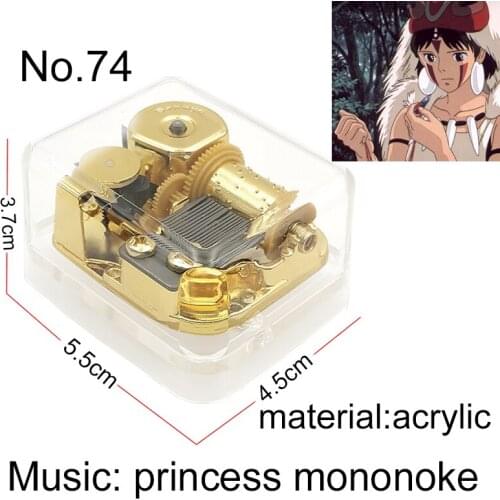 Mechanical Music Box golden Movement DIY Play Set Acrylic wind up Children wife girlfriend Birthday christmas Gifts Kids Toys